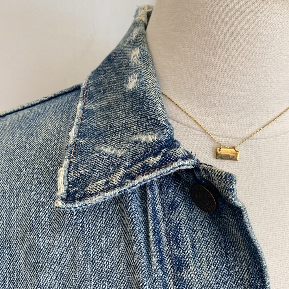 Vintage Ralph Lauren, distressed, jean jacket - Picture 3 of 9